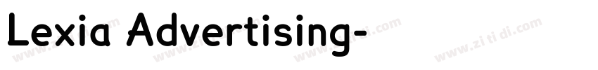 Lexia Advertising字体转换